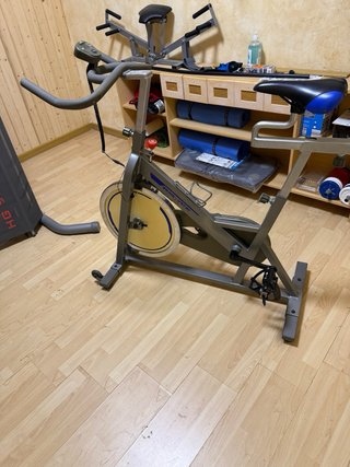 Bicicleta de Spinning Gris