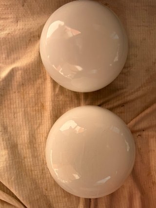 2 Lámparas de Techo Blancas