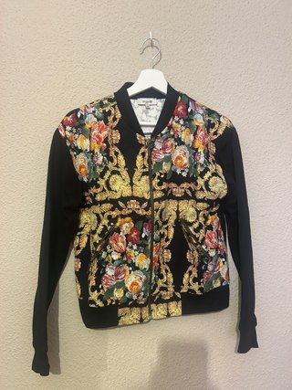 Chaqueta Bomber Estampado Floral Barroco