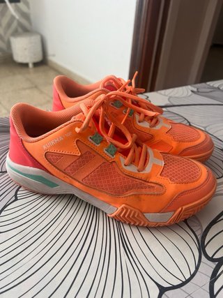 Zapatillas Kuikma Padel Naranja/Rosa