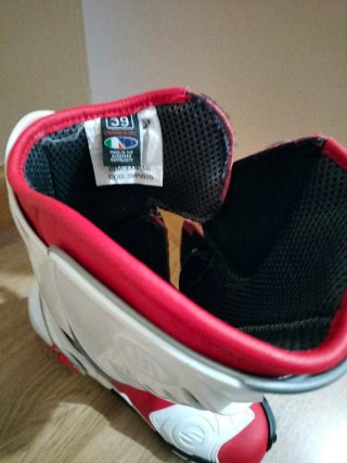 Botas de Moto Suomy Mujer Rojas y Blancas