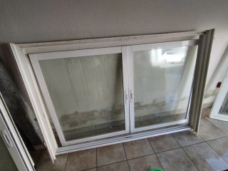 Ventana corredera aluminio blanco