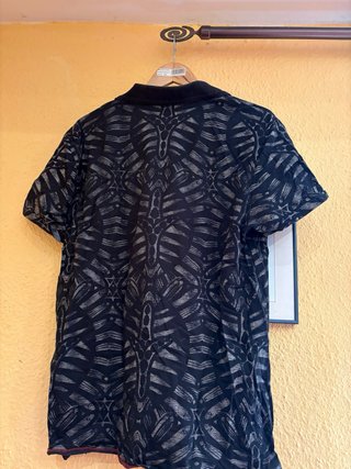 Camiseta Desigual XL Negra Estampada