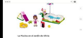 Lego Friends 41090 Piscina del Giardino di Olivia