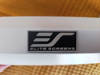 Pantalla proyector blanca enrollable