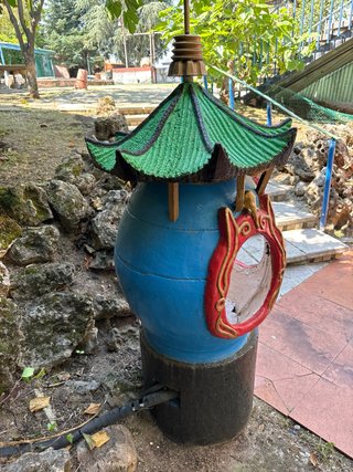 Estructura Decorativa Jardín Pagoda Terracota