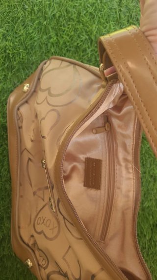 Bolso XOXO Beige y Dorado