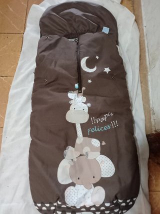 Saco para carrito de bebé marrón