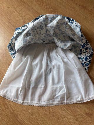Vestido Ananas floral azul blanco 3 años
