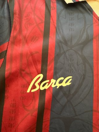 Camiseta FC Barcelona Rayas Azul/Rojo