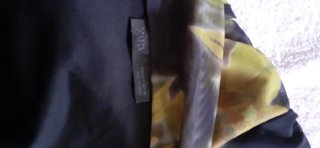 Vestido Zara floral negro y verde
