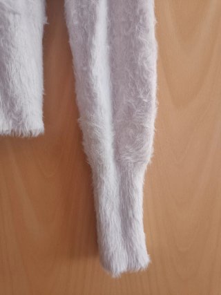 Jersey pelo Zara blanco Talla única