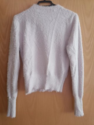 Jersey pelo Zara blanco Talla única
