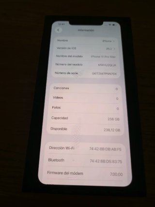 iPhone 11 Pro Max 256GB Grigio Siderale ¡¡Senza Rete Leer!