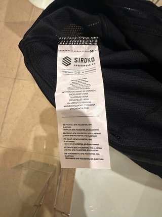 Maillot Siroko Talla XXL Negro