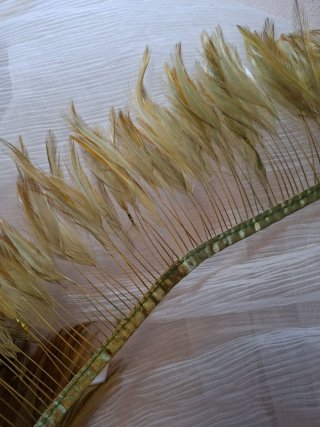 Cinta de plumas verdes 1,50 m