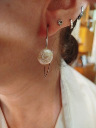 Plata 925 Joyería Perla de agua dulce