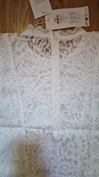 ONLY Top de encaje blanco XS | Nuevo con etiqueta