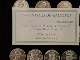 Colección Monedas Plata Personajes Mallorca