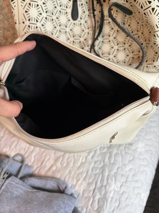 Bolso de verano blanco y negro