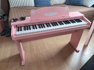 Piano Eléctrico Infantil Rosa
