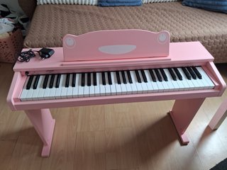 Piano Eléctrico Infantil Rosa