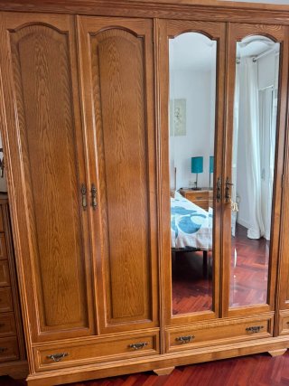 Armario ropero ancho 220cm con espejo