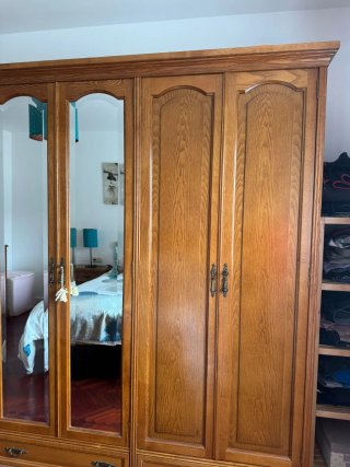 Armario ropero ancho 220cm con espejo