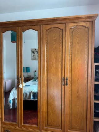 Armario ropero ancho 220cm con espejo