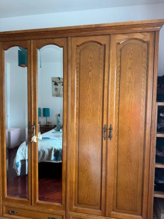 Armario ropero ancho 220cm con espejo