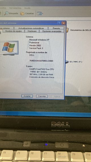 DELL XPS M1330 con Windows XP