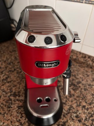 Cafetera DeLonghi Expreso Roja