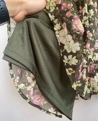 Vestido estampado floral mujer