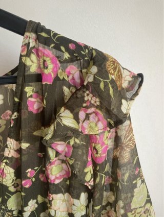 Vestido estampado floral mujer