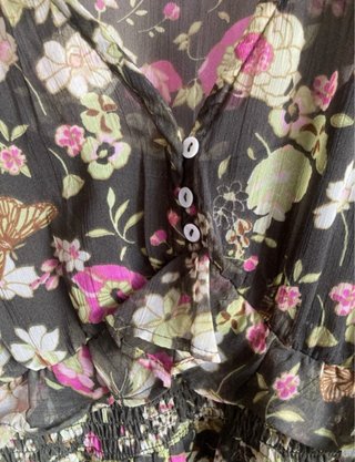 Vestido estampado floral mujer