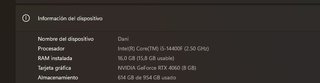 PC Gaming MSI RTX 4060 i5 14400f 16GB RAM