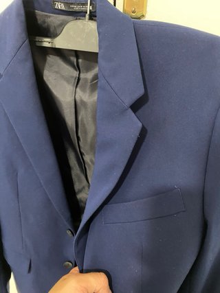 Traje de chaqueta y pantalón ZARA azul Talla 36