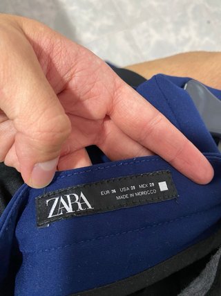 Traje de chaqueta y pantalón ZARA azul Talla 36