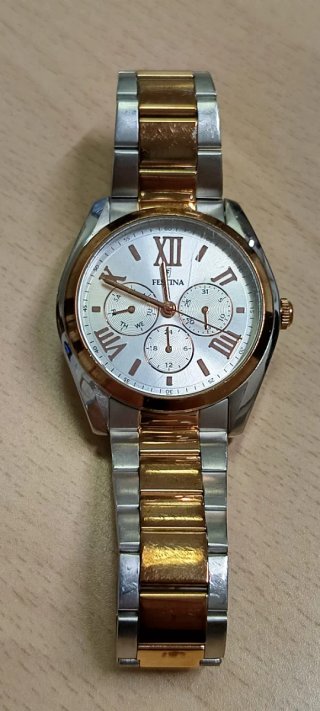 Reloj Festina Caballero Acero y Oro