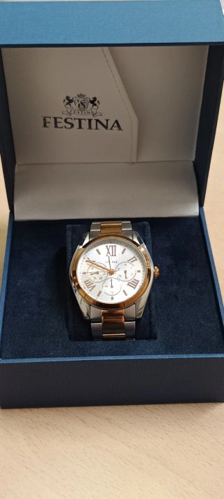 Reloj Festina Caballero Acero y Oro