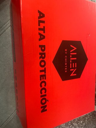 Zapatos de seguridad ALLEN BY CHINTEX rojos