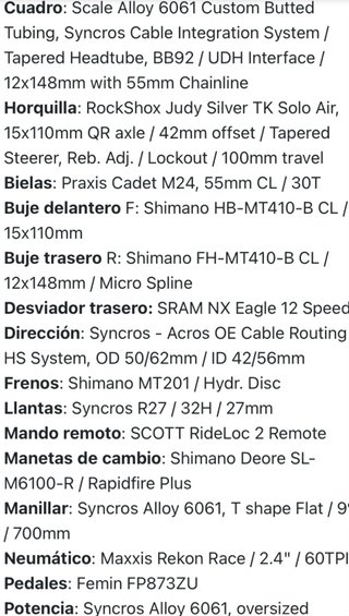 Scott Scale 930 2026 A ESTRENAR
