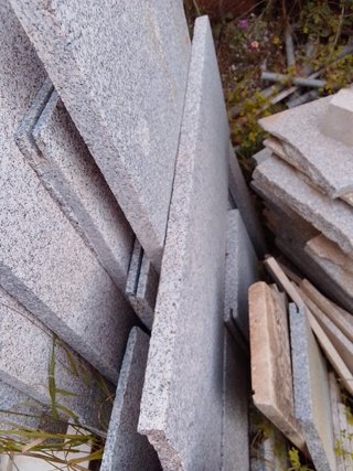 LOTE BALDOSAS GRANITO FLAMEADO GRIS antideslizante