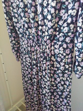 Vestido largo floral Mango Talla S