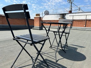 Conjunto mesa y 2 sillas exterior