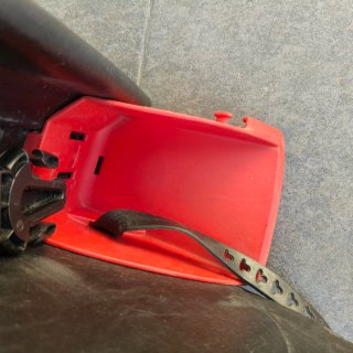 Silla Bebé Bicicleta Negra y Roja
