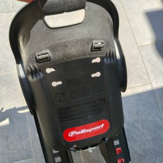Silla Bebé Bicicleta Negra y Roja