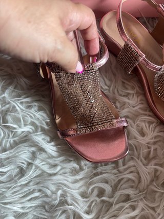 Sandalias Alma en Pena rosas y plateadas