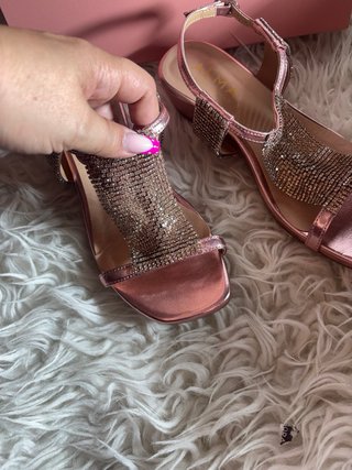 Sandalias Alma en Pena rosas y plateadas