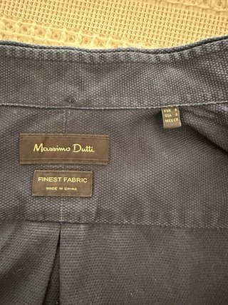 Camisa Massimo Dutti Azul Marino